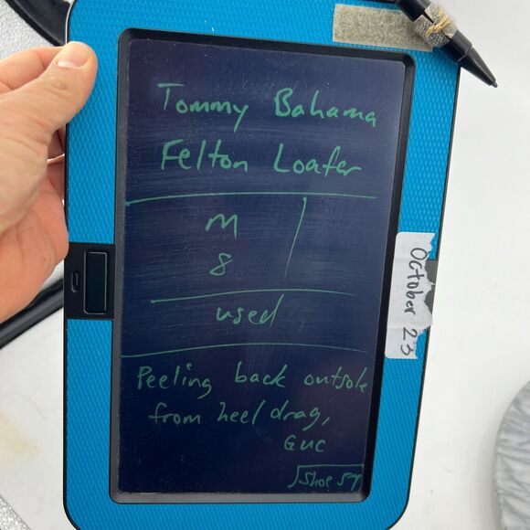 Tommy Bahama Felton Loafer Mens 8 Brown Leather Perforated Slip On Round Toe * - Picture 11 of 12